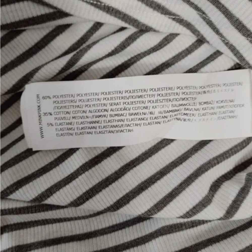 Mink Pink Stripe Drawstring Dress XS - Picture 6 of 6